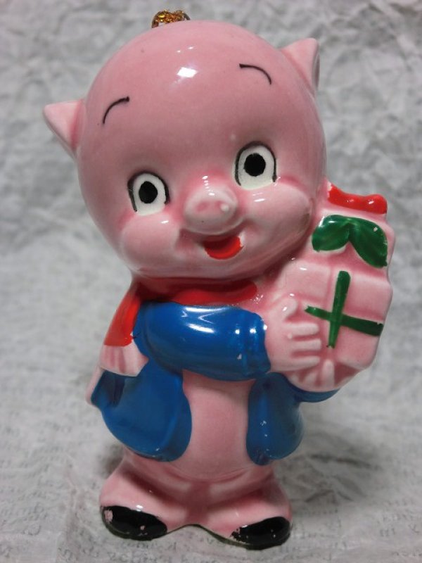 画像1: ポーキーピッグ・クリスマスオーナメント (1)