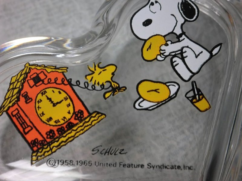 画像3: スヌーピーガラス製ハート型小物入れ（おやつ） (3)