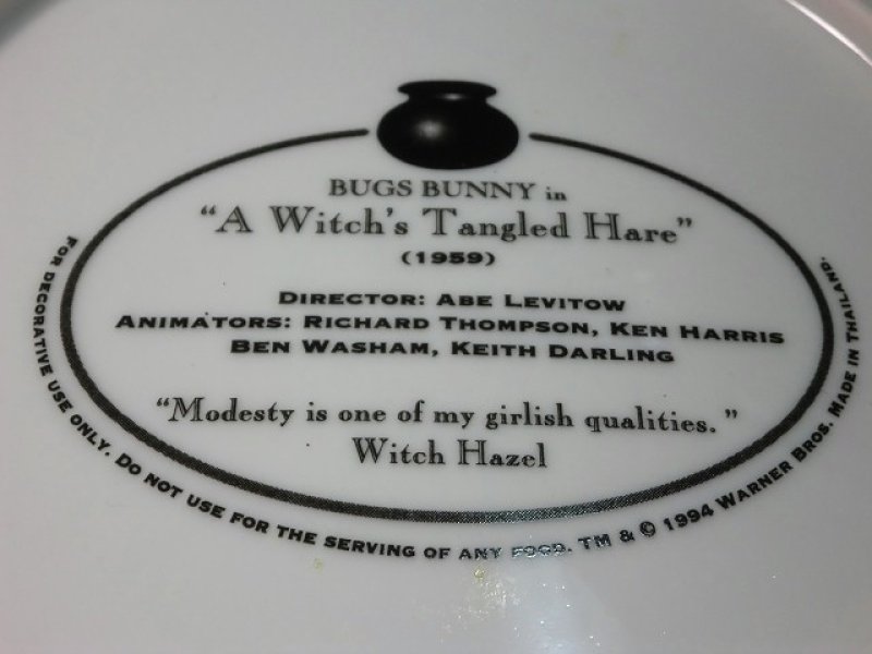 画像4: バッグスバニー・ウィッチヘーゼルプレート (4)