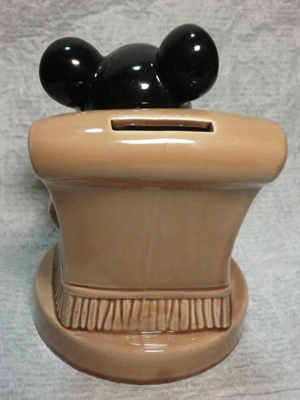 画像2: ミッキーマウス貯金箱（椅子に座る）TDL (2)