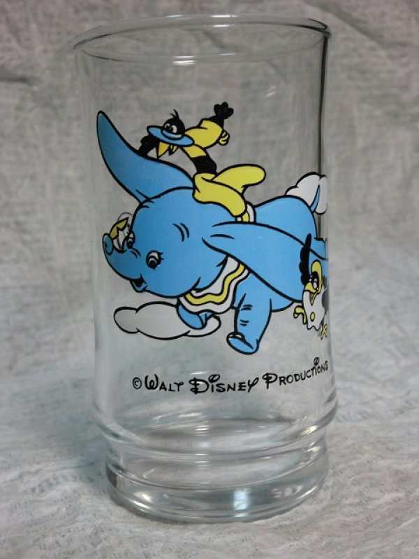 画像1: ダンボ&クロウ柄・グラス (1)
