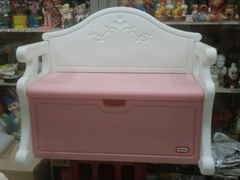 画像1: リトルタイクス・ベンチ（ピンク） (1)