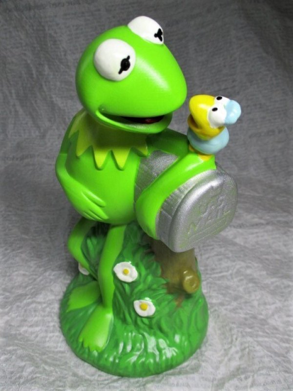 画像1: カーミット貯金箱 (1)