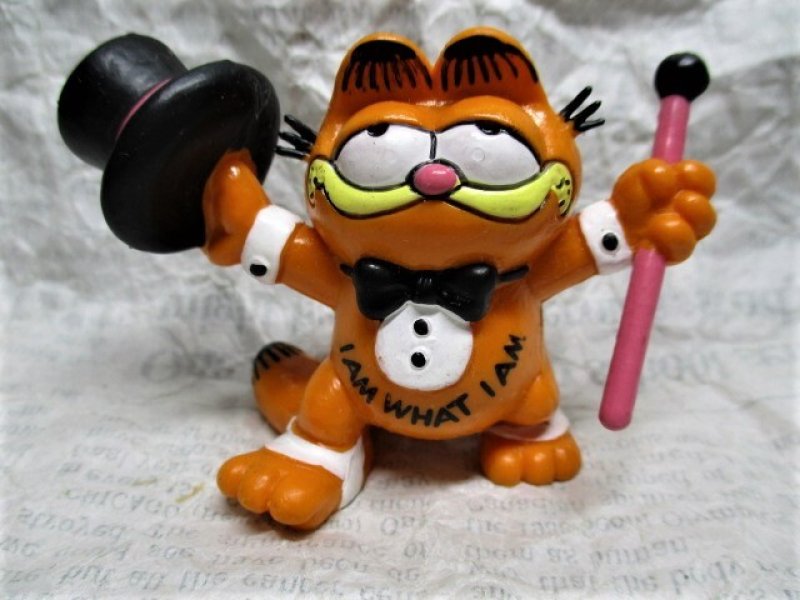 画像1: ガーフィールドフィギュア（ハット＆ステッキ） (1)