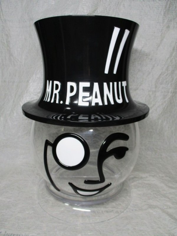 画像1: ミスターピーナッツプラスチック ジャー(透明） (1)